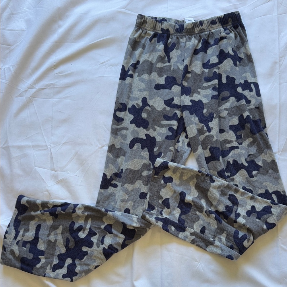 The Children's Place Blue and Gray Camo Pajama Bottoms